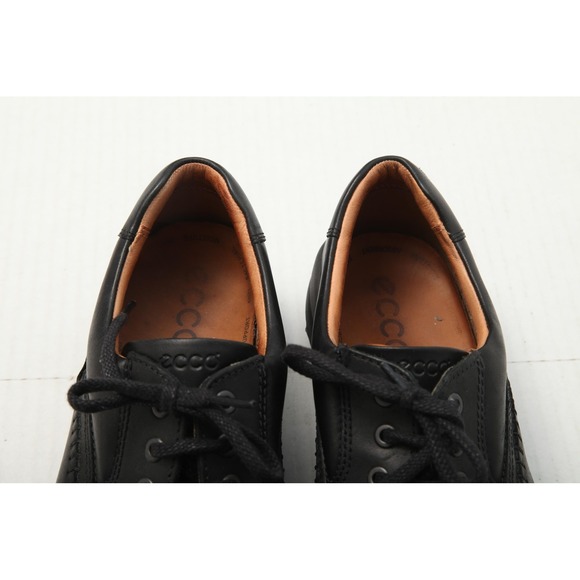 ECCO Seawalker Tie Shoes Mens Size 11.5 Black Leather Walking Comfort Casual main image 14